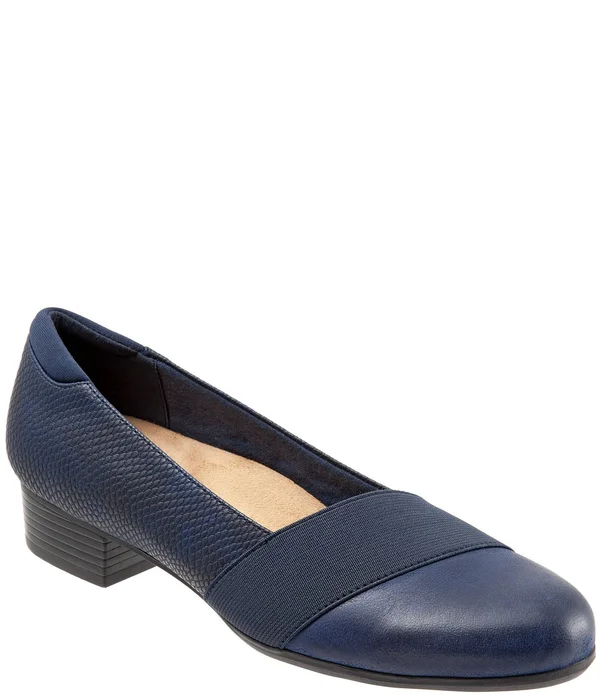 Trotters Melinda Women's Slip on Navy - 11 Wide