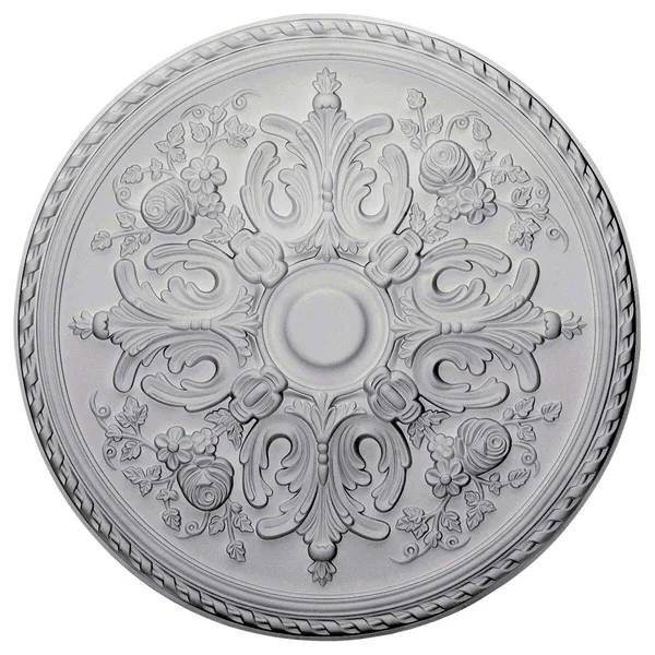 32 5/8x22OD x 2x22P Bradford Ceiling Medallion (Fits Canopies Up to 6 5/8x22) - Hand-Painted Mississippi Mud