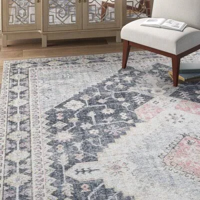 Skye Charcoal/Gray Area Rug Joss & Main Rug Size: Rectangle 5& x 7&6x22