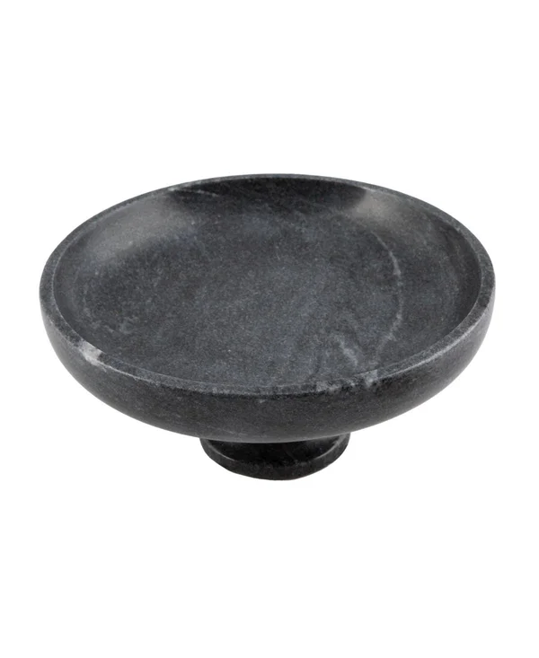 Thirstystone Gray Marble Footed Fruit Bowl - Grey