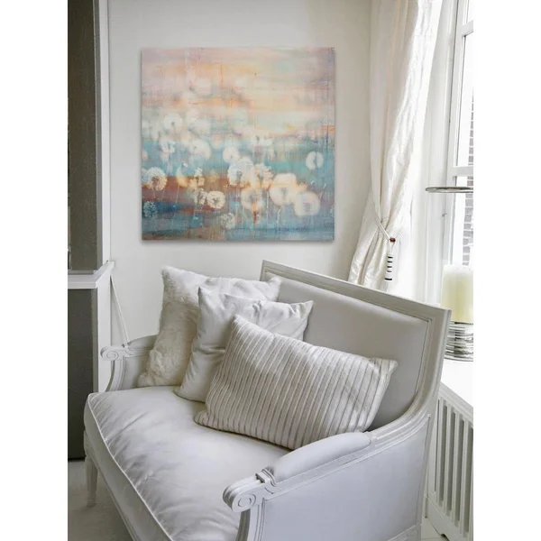 Parvez Michel 32 in. H x 32 in. W Hazy Dandelions by Parvez Taj Printed Canvas Wall Art, N/A