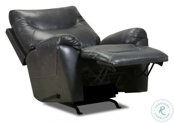 Lane Furniture 4239-18 Silhouette Charcoal Swivel Rocker Recliner with Polyester Material