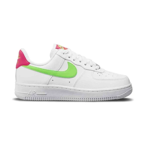 Nike - Women's Air Force 1 Low &07 (White - Laser Crimson, Green Strike)