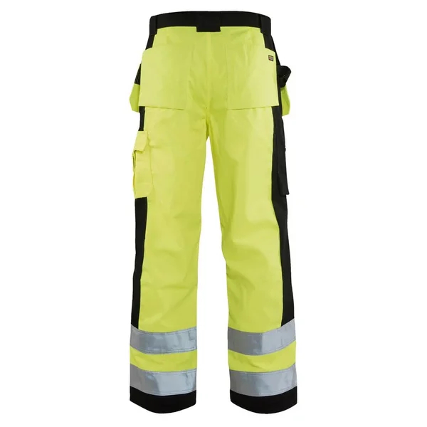 Blaklader Hi-Vis Work Pants 42 32 Yellow - Black