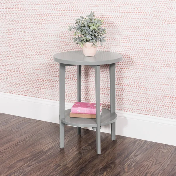 Forever Eclectic Halo Side Table - Cool Gray