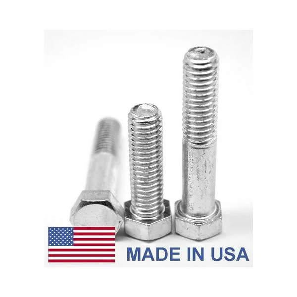 Asmc Industrial 1in 14 x 2 75 in ft UNS Threaded Grade 8 Hex Cap Screw 44 USA Alloy Steel Yellow Zinc Plated 10 Piece
