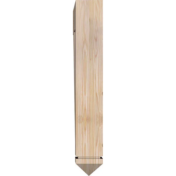 Ekena Millwork 5 1/2x22W x 30x22D x 36x22H Funston Arts & Crafts Smooth BRACKET, Douglas Fir