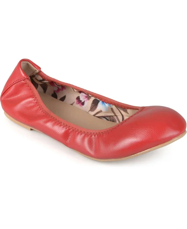 Journee Collection Women's Lindy Flats - Red