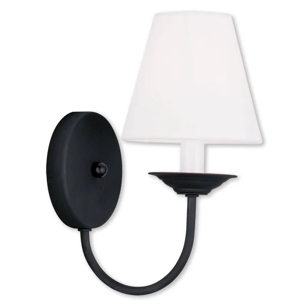 Livex Lighting 5271-04 Mendham 1 Light Black Wall Sconce