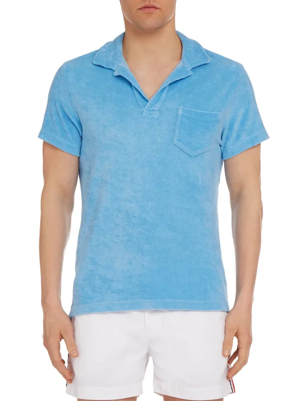 Orlebar Brown Men's Terry Polo Shirt - Riviera - L