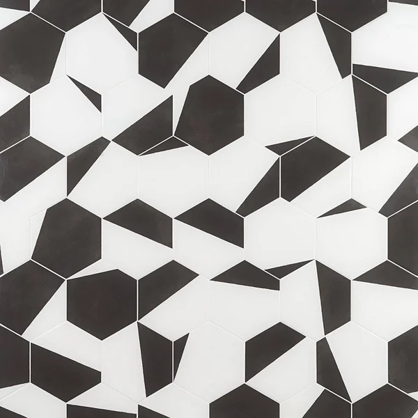 Artmore Tile Modern Hex Pop Black 7.79 in. x 8.98 in. Matte Porcelain Floor and Wall Tile (16 Pieces 6.03 Sq. ft. per CASE), EX