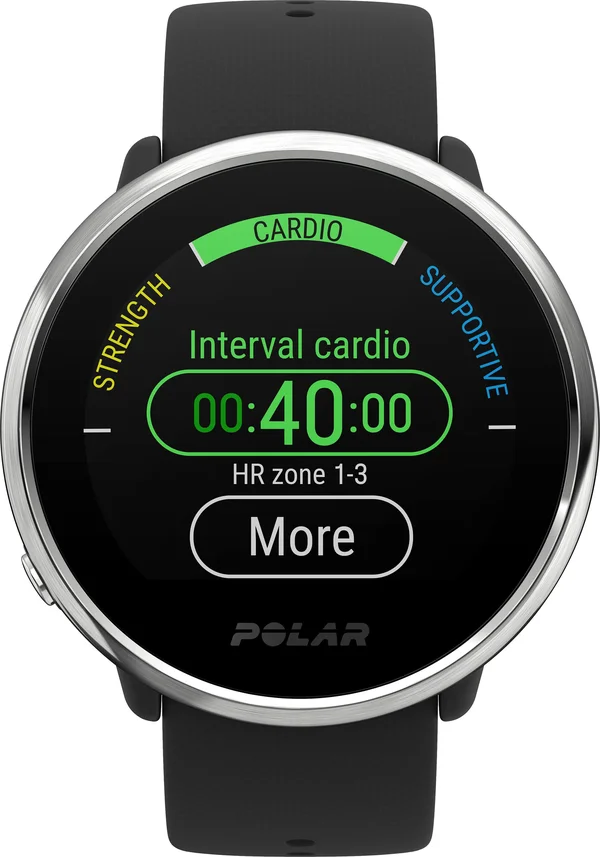 Polar Ignite - Fitness Watch, Black-Silver