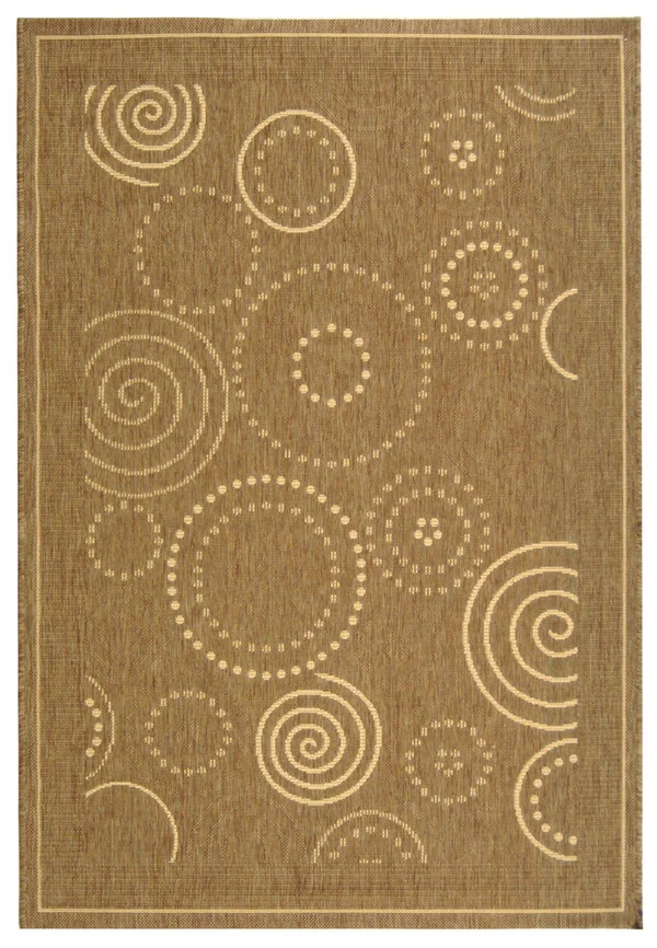 Safavieh Courtyard CY1906-3009 5&3x22 x 7&7x22 Brown, Natural Area Rug