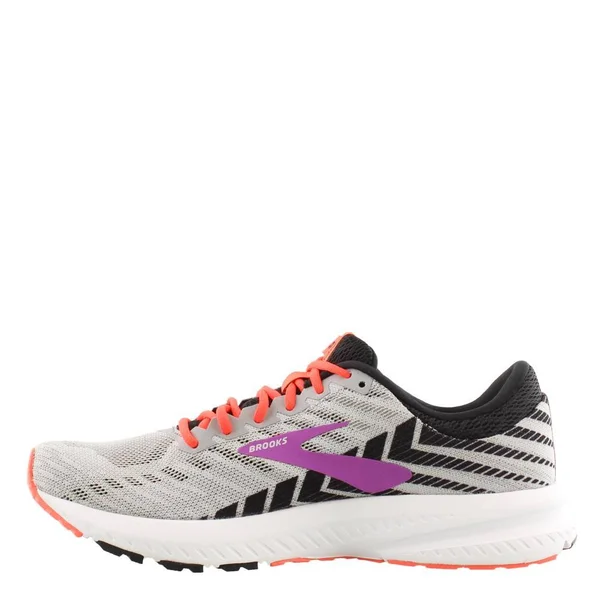 Brooks Launch 6 (Grey/Black/Purple) Women's Running Shoes