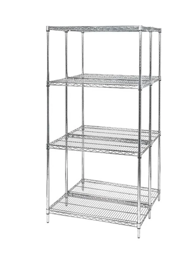 Quantum Wire 4-Shelf Starter Unit - 18x22 x 36x22 x 54x22 - Chrome