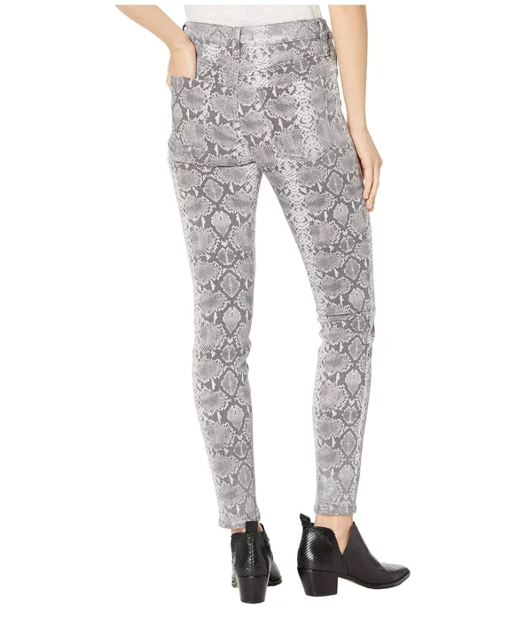 Hudson Barbara High-Rise Skinny Jeans, Metallic Python, Women's, 28