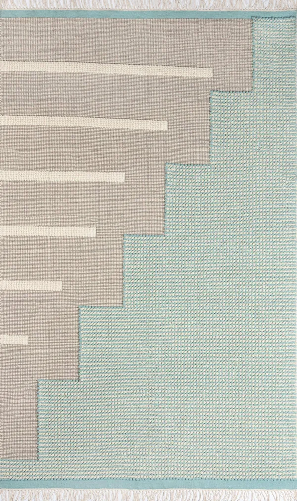 Momeni Karl KRL-1 2&3x22 x 8& Runner Rug - Blue