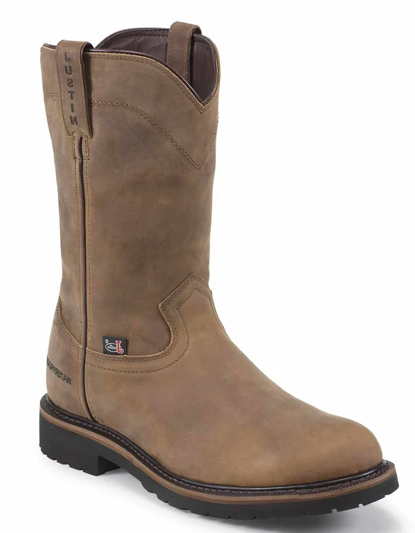 Justin Wyoming Waterproof Work Boots - Steel Toe