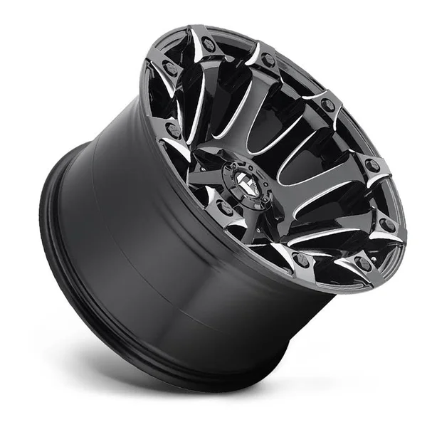 17x9 Fuel D578 Battle Axe Gloss Black Milled D57817907050