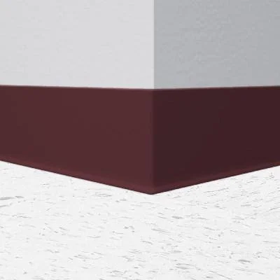 Tarkett, Johnsonite 4x22 Burgundy 85 Duracove Traditional Rubber Wall Base 4x22 x 120& Roll, Cove (with Toe)