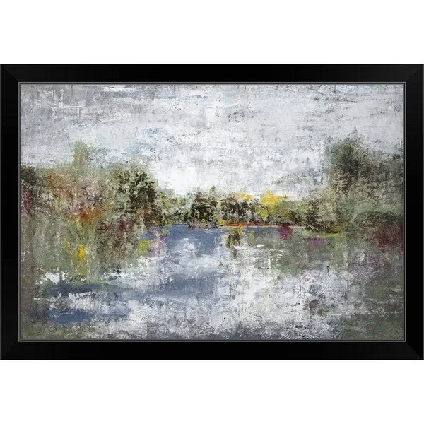 Lakeside Grandeur Black Framed Print - 30 x 20