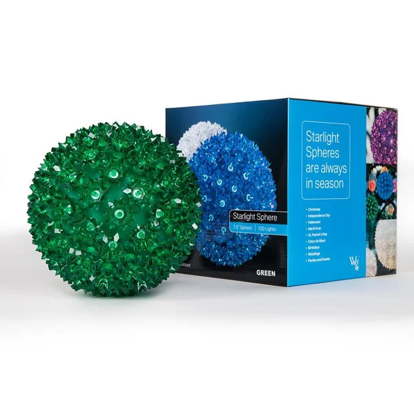 7.5x22 Light Sphere - 120 Green LED Lights