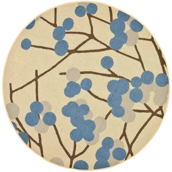 Safavieh Courtyard CY4037B 2&0x22 x 3&7x22 Natural Brown - Blue Area Rug