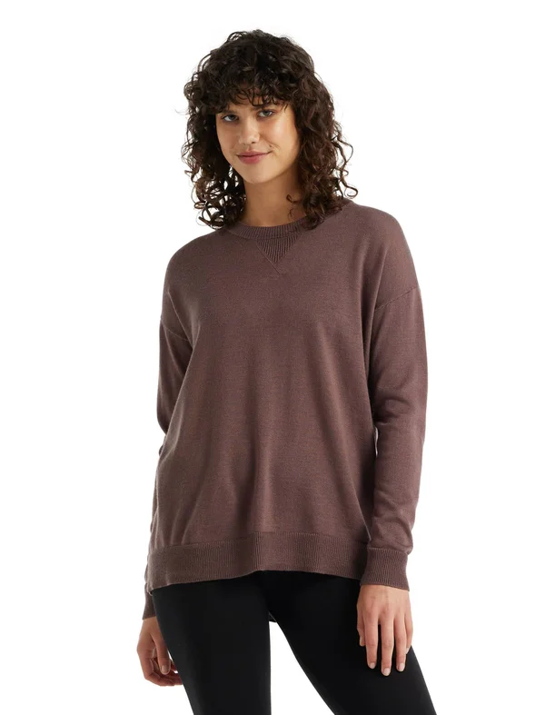 Icebreaker Women's Nova Sweater Sweatshirt - Medium - Mink