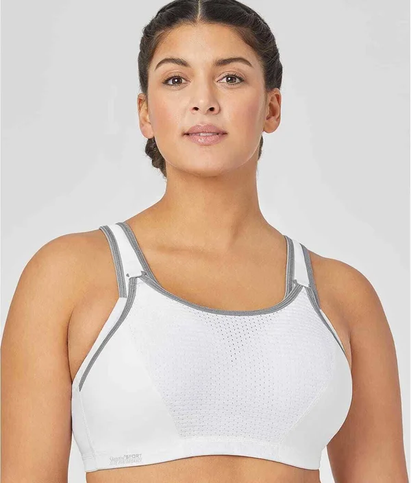 Glamorise White Underwire Sports Bra