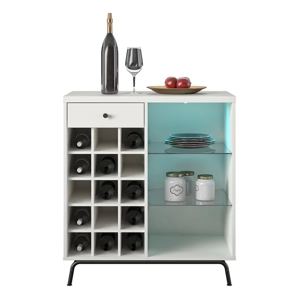 Avenue Greene Melanie Bar Cabinet - White