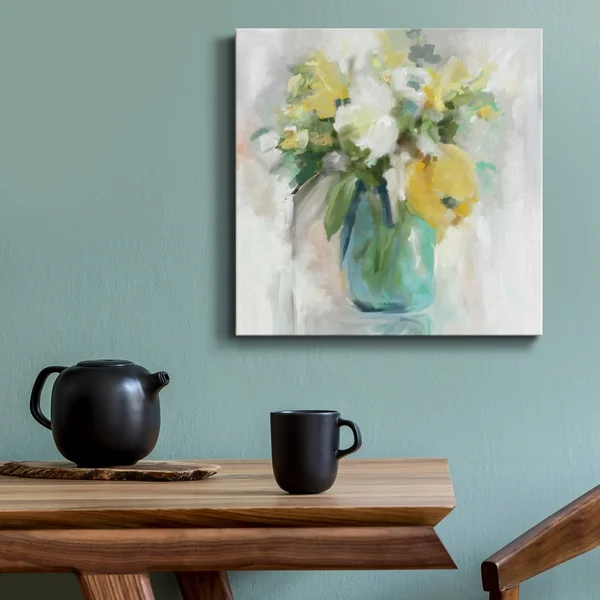 Impasto Bouquet-Premium Gallery Wrapped Canvas - Ready to Hang - 24x24