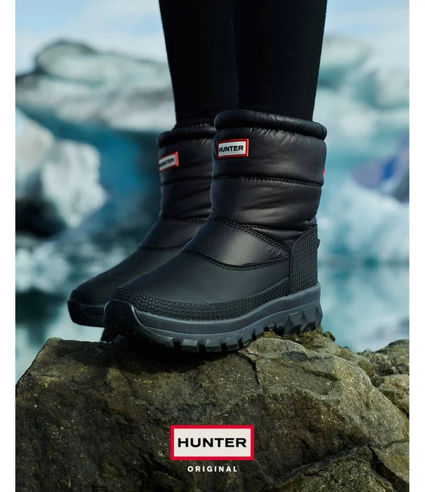 Hunter Women's Original Insulated Short Snow Boots 6 - Black