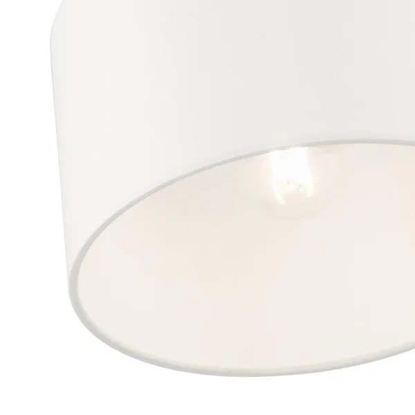 Livex Lighting Meridian 1 Light Black Semi Flush Mount 41095-04