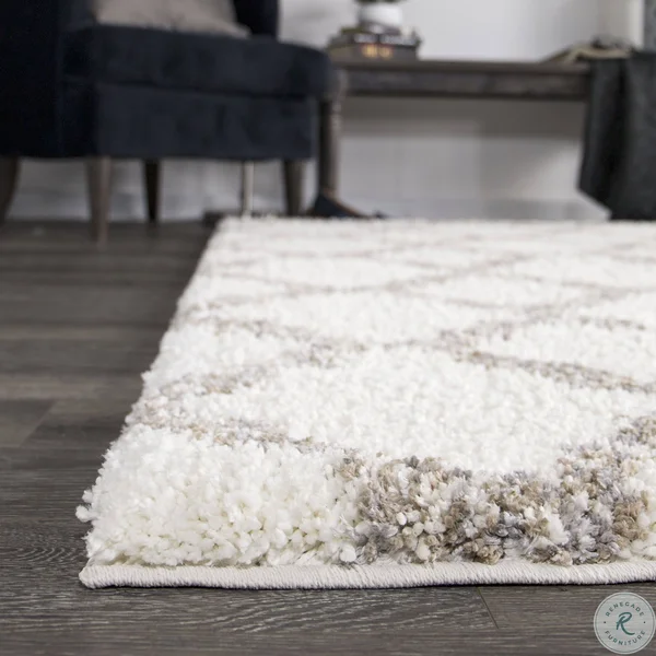 Palmetto Living Cotton Tail Belmar 5&3x22 x 7&6x22 Area Rug - White