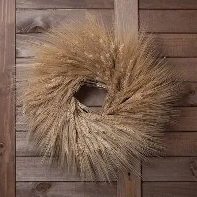Dried Wheat 18x22 Greenery Wreath Andaluca