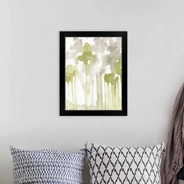 Aquarelle Forest II, Black Framed Wall Art, 16x20, Great Big Canvas