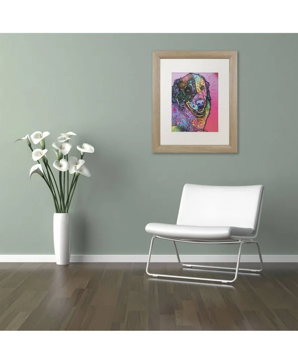 Trademark Fine Art &Splatter& Framed Graphic Art Print - Size: 14x22 H x 11x22 W x 0.5x22 D - Matte Color: White