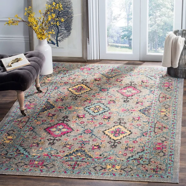Safavieh Artisan ATN513G 3&3x22 x 5&3x22 Light Grey - Light Blue Area Rug