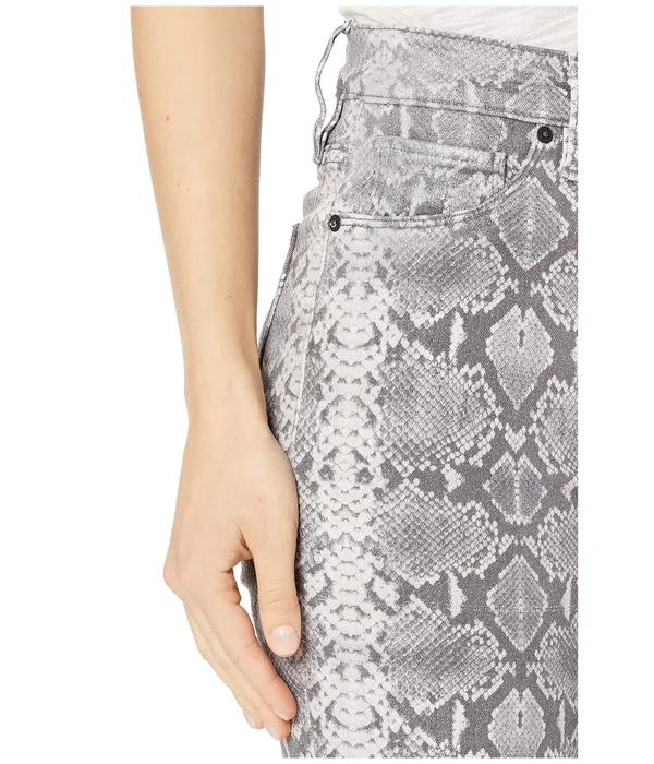 Hudson Barbara High-Rise Skinny Jeans, Metallic Python, Women's, 28