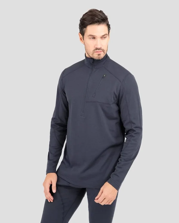 Terramar 4 . 0 Men & S Thermawool Half Zip - 422indiainkhthr