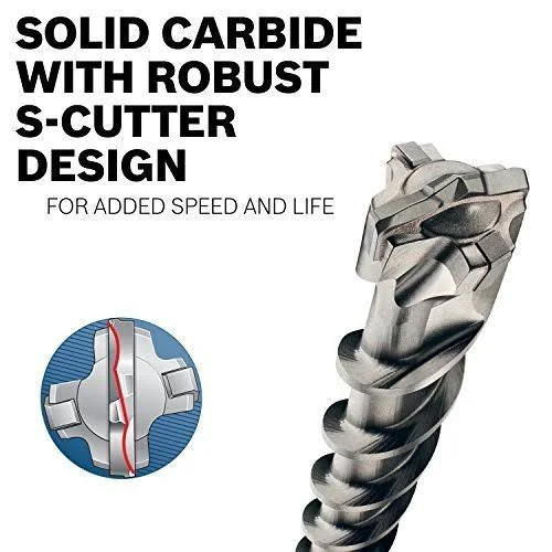 Bosch HC5033 Wild-Bore 3/4x22 x 31x22 x 36x22 SDS-Max Carbide-Tipped 4-Cutter Drill Bi