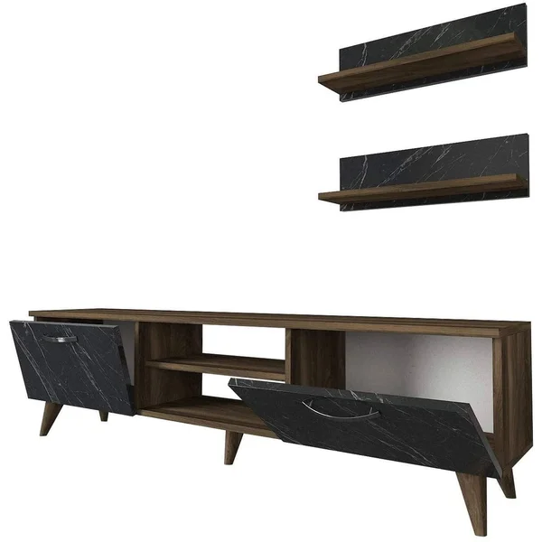 Sayre Furniture Ayden TV Unit Brown-White