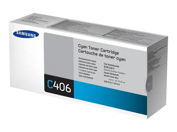 Samsung CLT-C406S Toner Cartridge, Cyan - 1-pack