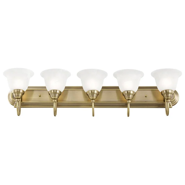 Livex Lighting Belmont Polished Brass Chrome Bath Light 1005-25