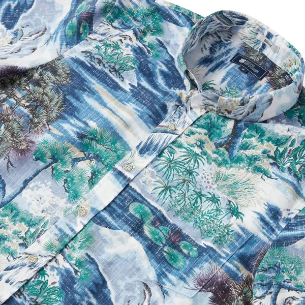 Reyn Spooner Men's Hawaiian Aloha Shirt, Scenic Print - Button Front