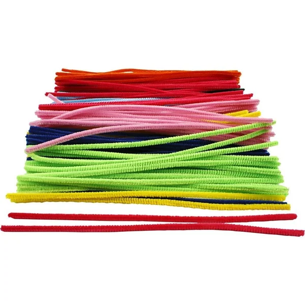 CC Hobby Pipe Cleaners - Thickness 6 mm, L: 30 cm, Asstd Colours, 200m