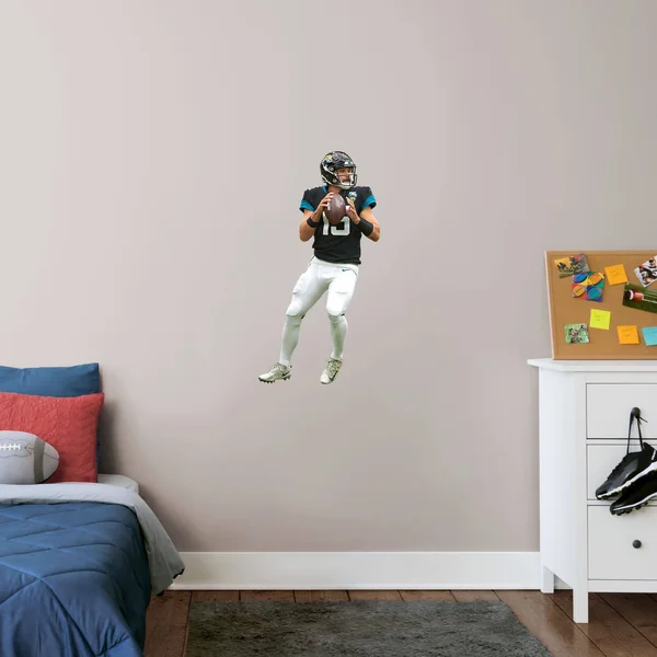 Gardner Minshew for Jacksonville Jaguars - Officially Licensed NFL Removable Wall Decal Giant Athlete + 2 Wall Decals (27x22W x
