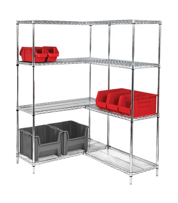 Quantum Wire 4-Shelf Starter Unit - 18x22 x 36x22 x 74x22 - Chrome