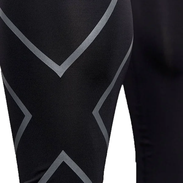 2XU Men's Compression Logo Tights Black/Black