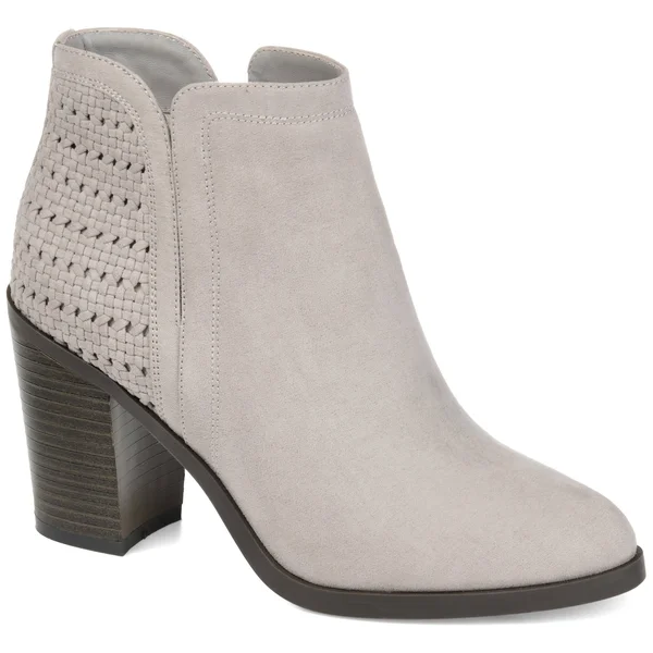 Journee Collection Women's Jessica Bootie Grey 10